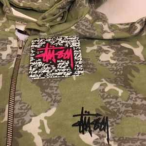 New with tags XL Stussy Camo Hoodie Active Skate